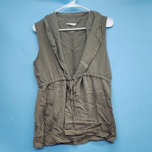 Elodie Olive Sleeveless Blouse